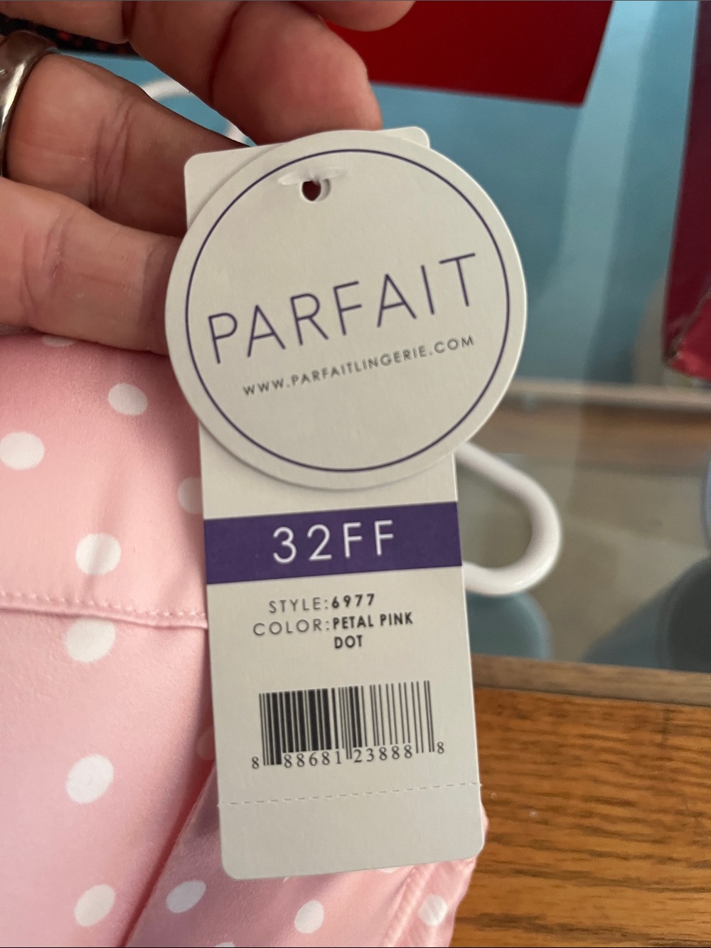 Parfait Petal Pink Dot Bra — Women's Stylish Polka Dot Intimates